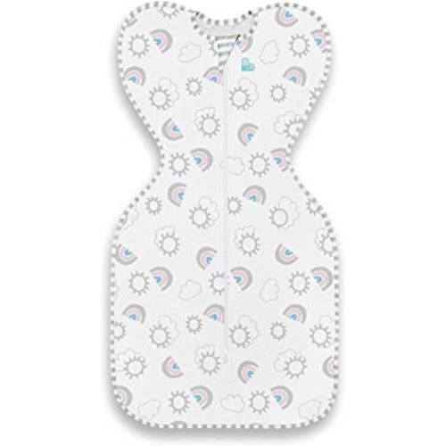 Love to Dream Swaddle UP, Baby Sleep Sack, Self-Soothing Swaddles for Newborns, Improves Sleep, Snug Fit Helps Calm Startle Reflex, New Born Essentials for Baby, 8-13 lbs, Rainbow