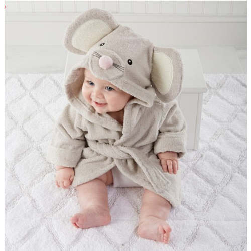 Hooded Animal Bath Towel Robes