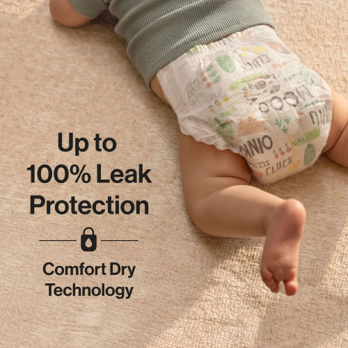 Honest Wetness Indicator Diapers - Plant-Based & Fragrance-Free | Honest