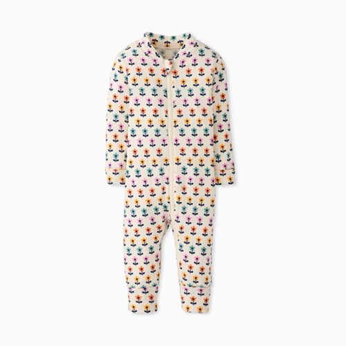 Hanna Andersson Baby 2-Way Zip Sleeper in HannaSoft - Mini Tulips, 6-12 M