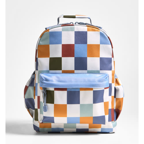 Personalized Dreamer Retro Hopscotch Medium Kids Backpack with Side Pockets