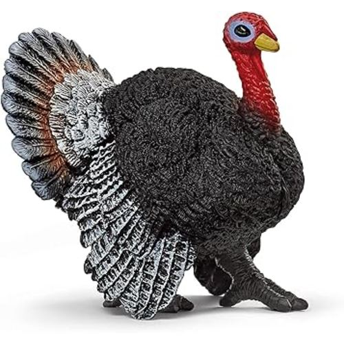 Schleich Farm World, Farm Animal Toys for Boys and Girls, Realistic Bird Toys, Turkey Toy Figurine