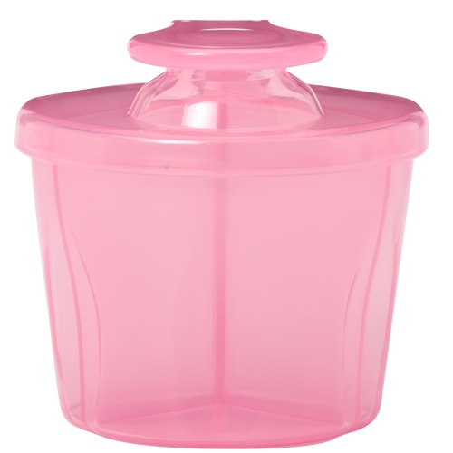 Dr. Brown's Travel Formula Dispenser with Lid, BPA Free - Pink - Holds 27oz