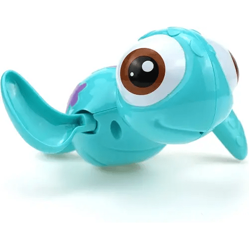 DUCKBOXX XX Wind-up Swimming Sea Turtles Bath Toy, No Battery Mold-free Anti-rust Interactive Montessori Toy for Kids 18M+ (Blue)