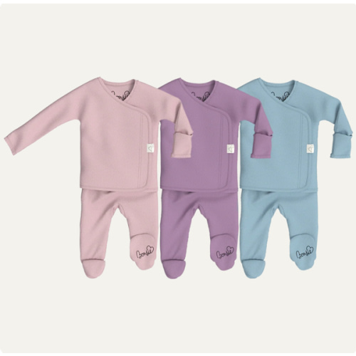 Girl Power ☮ - Peony, Fig & Ripple Footies – Bonsie Skin to Skin Babywear