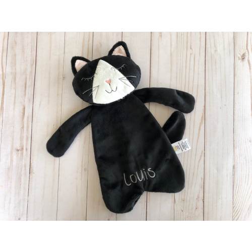 Personalized kitty lovey, snuggle animals, cat gifts for kids, cat baby toy, baby lovey blanket, comfort toys, cat lovey, gender neutral 