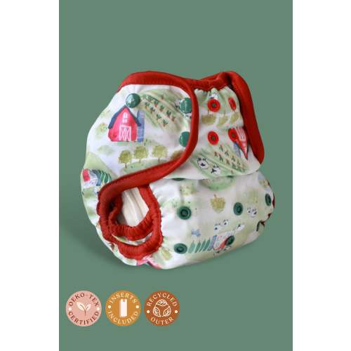 Lighthouse Kids Company - Cloth Diaper Cover - AIl-In-Two - AI2 - In The Farm