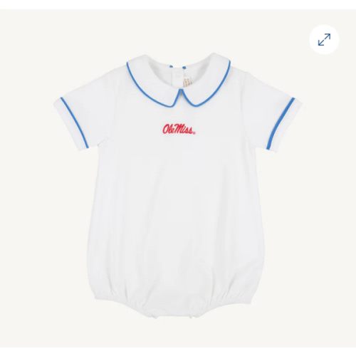 Ole Miss Short Sleeve Biltmore Bubble - Worth Avenue White