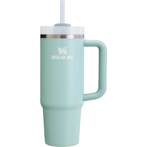 Amazon.com : Stanley Quencher H2.0 Tumbler with Handle and Straw 30 Ounces | Flowstate 3-Position Lid | Cup Holder Compatible for Travel | Insulated Stainless Steel Cup | BPA-Free | Seafoam : Sports & Outdoors
