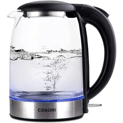 COSORI Electric Kettle, Tea Kettle Pot, 1.7L/1500W, Stainless Steel Inner Lid & Filter, Hot Water Kettle Teapot Boiler & Heater, Automatic Shut Off, BPA-Free, Black