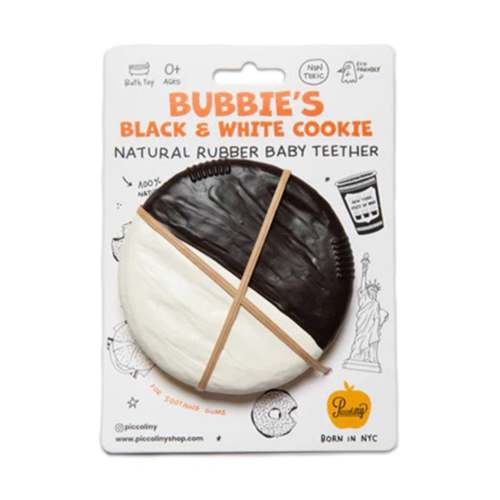 Bubbies Black & White Cookie Teether Toy