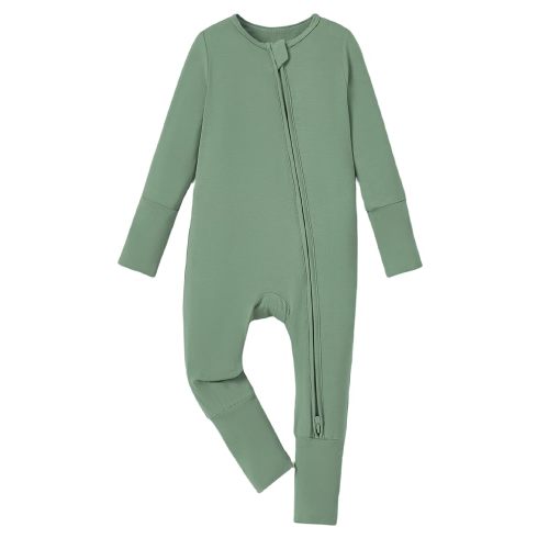 PATPAT Baby Pajama with Bamboo Viscose, Footie Jumpsuit Romper with 2-Way Zipper for Baby Boy Girl Toddler Sleeper Sleepwear