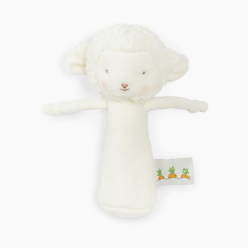 Bunnies By The Bay, Inc. Friendly Chime Baby Rattle - White Lamb