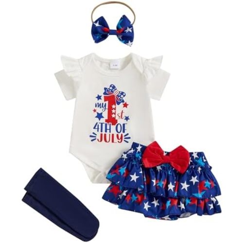 Baby Girl Bee Outfit Short Sleeve Bumble Bee Romper+Bloomers Tutu Skirt+ Headband 3Pcs Cute Baby Birthday Dress