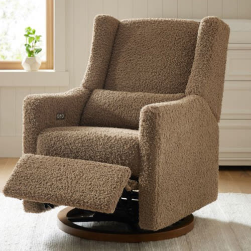 Babyletto Kiwi Swivel Glider Recliner Chair & Nursery Ottoman | Pottery Barn Kids
