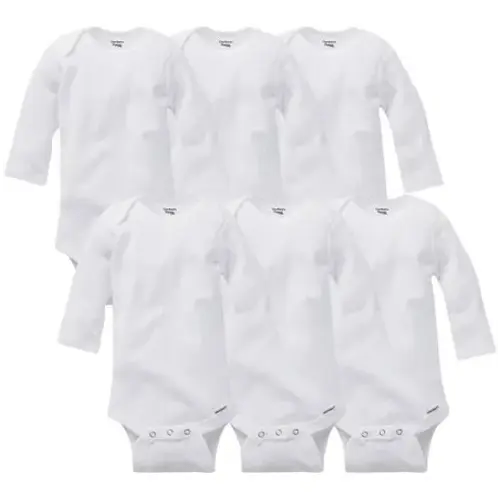 White Long Sleeve Undershirt Onesies