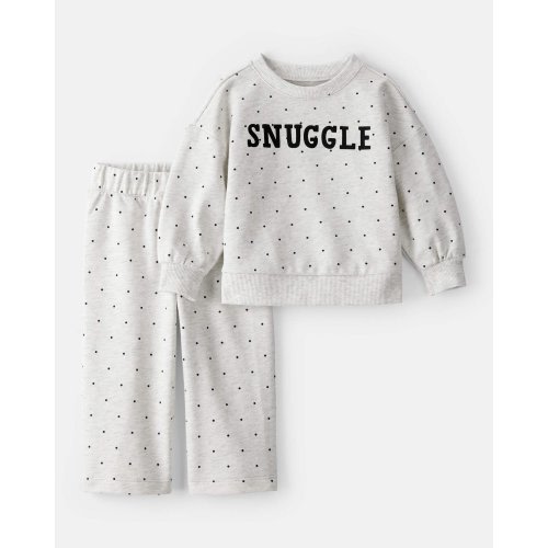 Baby Girl Snuggle Pullover & Pant Set - Grey - Carter's | Carter's