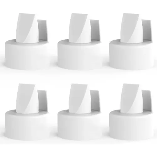 [6-Count] Papablic Duckbill Valves, Replacement Milk Valves Compatible with Spectra S1 S2 and Medela Breast Pumps Accessories, BPA & DEHP Free, White