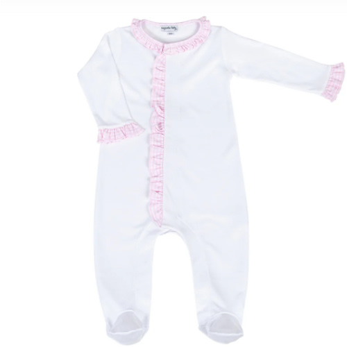 New Beginnings Ruffle Footie - Pink