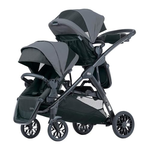 Chicco Corso® Flex Full-Sized Modular Toddler Seat, Second Seat for Corso Flex Convertible Stroller to Convert into a Twin Stroller or Double Stroller, for Children up to 40 lbs. | Legend/Black
