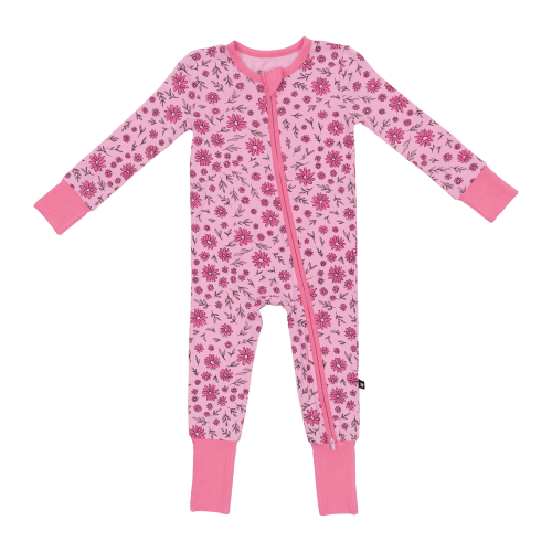 Larkspur Baby | Romper Pajamas | Convertible Footed Romper in Ditsy Daisies