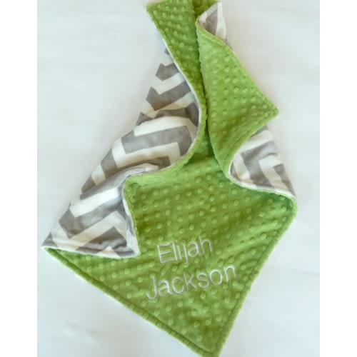Personalized Baby Blanket or lovey Baby by ModernMommaHandmade