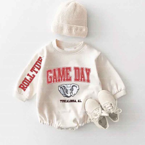 Baby Game Day Romper and Adult Sweatshirt