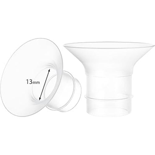2PC Flange Insert 13mm Compatible with Momcozy Air 1/W1/M9/M6/M5/V1 Pro/V2 Pro, for Spectra/eufy/Medela/Elvie/Lansinoh/Paruu with 24mm Flange/Shield Pump, Pumping Essentials Flange Insert Kits