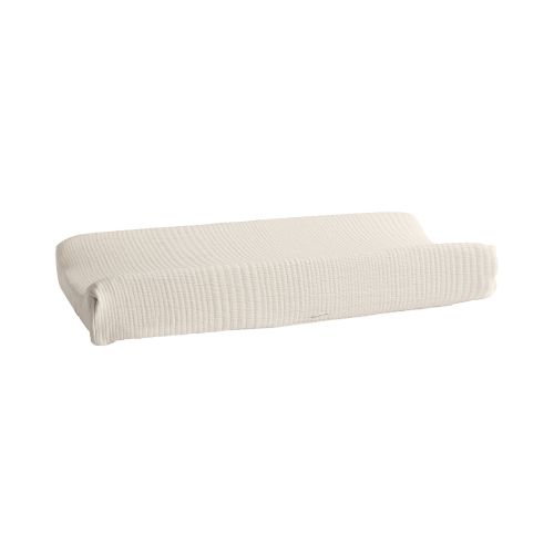 Organic Matelasse Changing Pad Cover, Oat