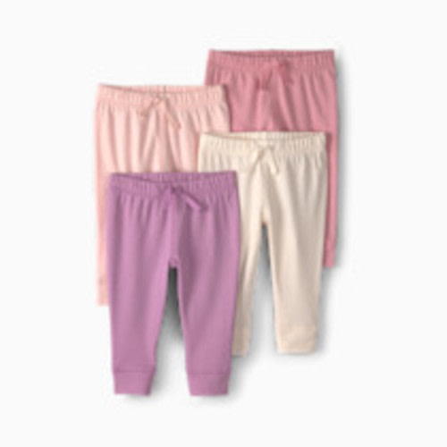 Carter's Pull-On Pants (4 Pack) - Pink/Purple, 3M