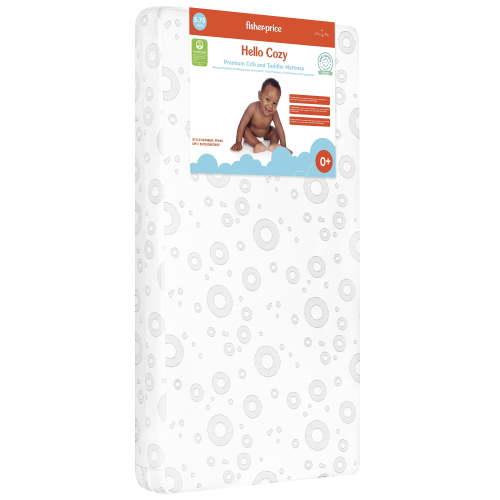 Fisher-Price Hello Cozy Dual-Sided Mattress for Infants and Toddlers by Dream On Me