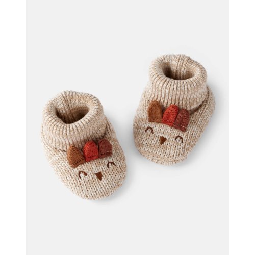 Baby Thanksgiving Booties - Brown - Carter's | Carter's