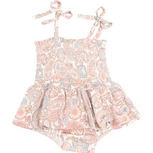 Smocked Bubble with Skirt, Folk Paisley - Angel Dear | Maisonette