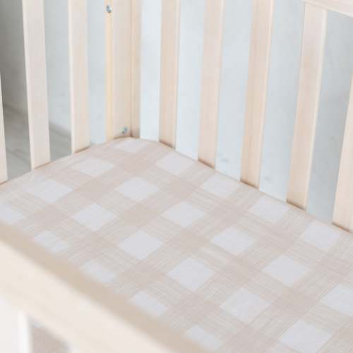COTTON MUSLIN CRIB SHEETS