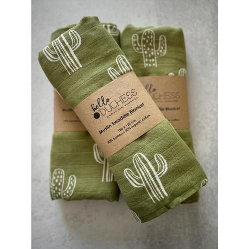 Cactus bamboo Cotton Swaddle Blankets| Baby Fruit Swaddle | Muslin Baby Blanket| Baby Girl Shower Gift | Receiving Blanket