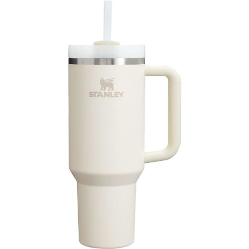 Cream 2.0, 40 oz, Stanley Quencher H2.0 FlowState Stainless Steel Vacuum Insulated Tumbler with Lid and Straw for Water, Iced Tea or Coffee