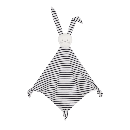 Petit Bateau - Rabbit Marinière soft toy - Navy blue | Smallable