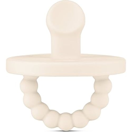 Ryan & Rose Cutie PAT Pacifier Teether (Slant, Ivory)