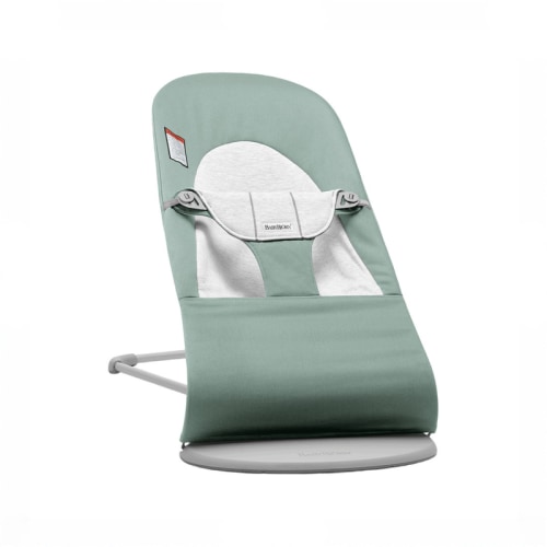 BabyBjorn Bouncer Balance Soft, Light Gray Frame, Light Sage/Gray