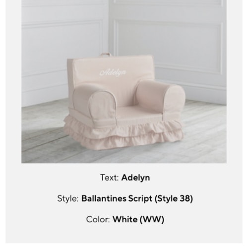 ASAP My First Anywhere Chair®, Dusty Blush Ruffle | Pottery Barn Kids