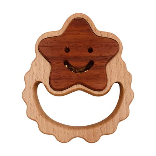 Wooden Teething Toy, Beech Wood Grasp Toy, Puppy Car Wooden Molar, Safe Natural Material, Sensory Development, Smoothness Edges, Perfect for Infants, Gift Idea, 1 Piece