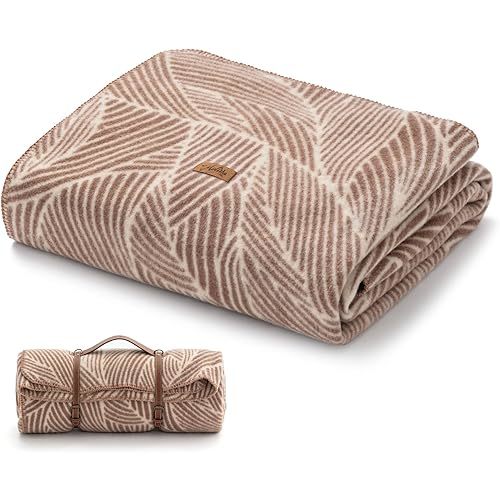 Molithe 100% Wool Blanket, 62" x 86", Warm, Thick, Washable, Military Wool Blanket, Great for Camping, Outdoors, Sporting Events, Survival Kits