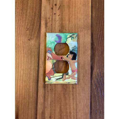 Jungle Book Mowgli and King Louie Electrical Outlet Cover, Jungle Book Nursery, Jungle Book Baby Shower, Jungle Book Decoration, JB8
