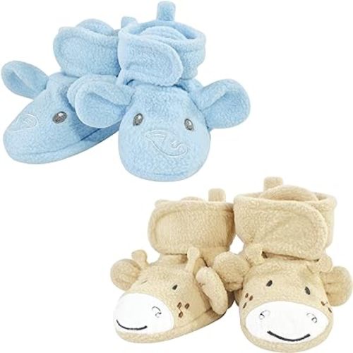 Hudson Baby Unisex-Child Cozy Fleece Booties Slipper Sock