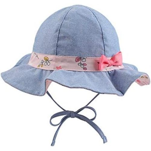 Bow Baby Girls Summer Hat Flower Toddler Girls Sun Hat Cotton Breathable Infant Hat