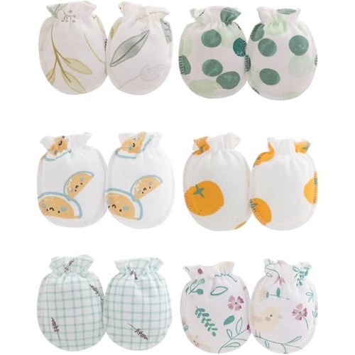Cute Baby Mittens Newborn, No Scratch Baby Boy Mittens, Baby Girl Hat Gloves for Toddlers, Infant, Newborn