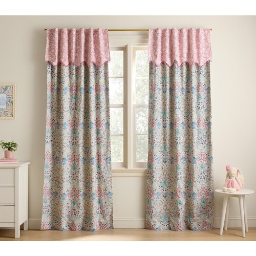 Morris & Co. Hyacinth And Mallow Blackout Curtain