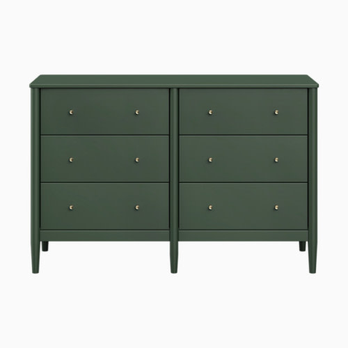 Frem 6-Drawer Dresser - Forest Green