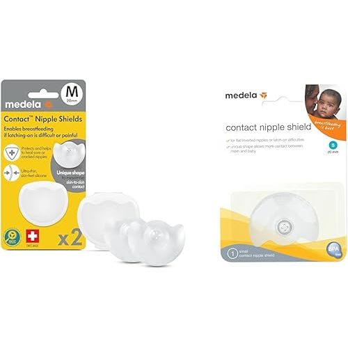 Medela Contact Nipple Shield for Breastfeeding, 20mm Small Nippleshield, 2 Count Bundle with Single 20mm Small Nipple Shield
