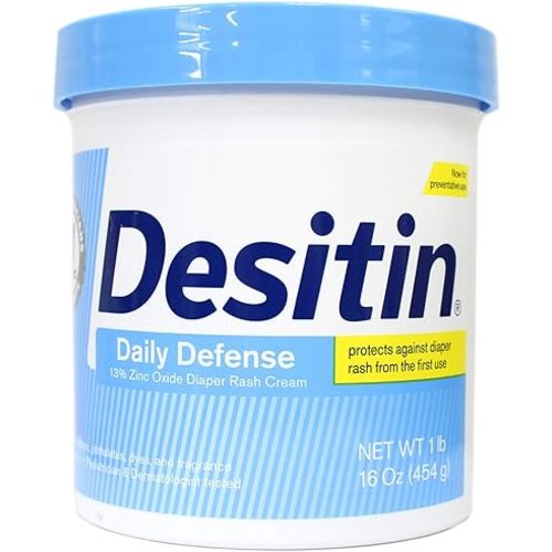 Desitin Rapid Relief Creamy Jar, 16-ounce, Relieves Diaper Rash Discomfort, New